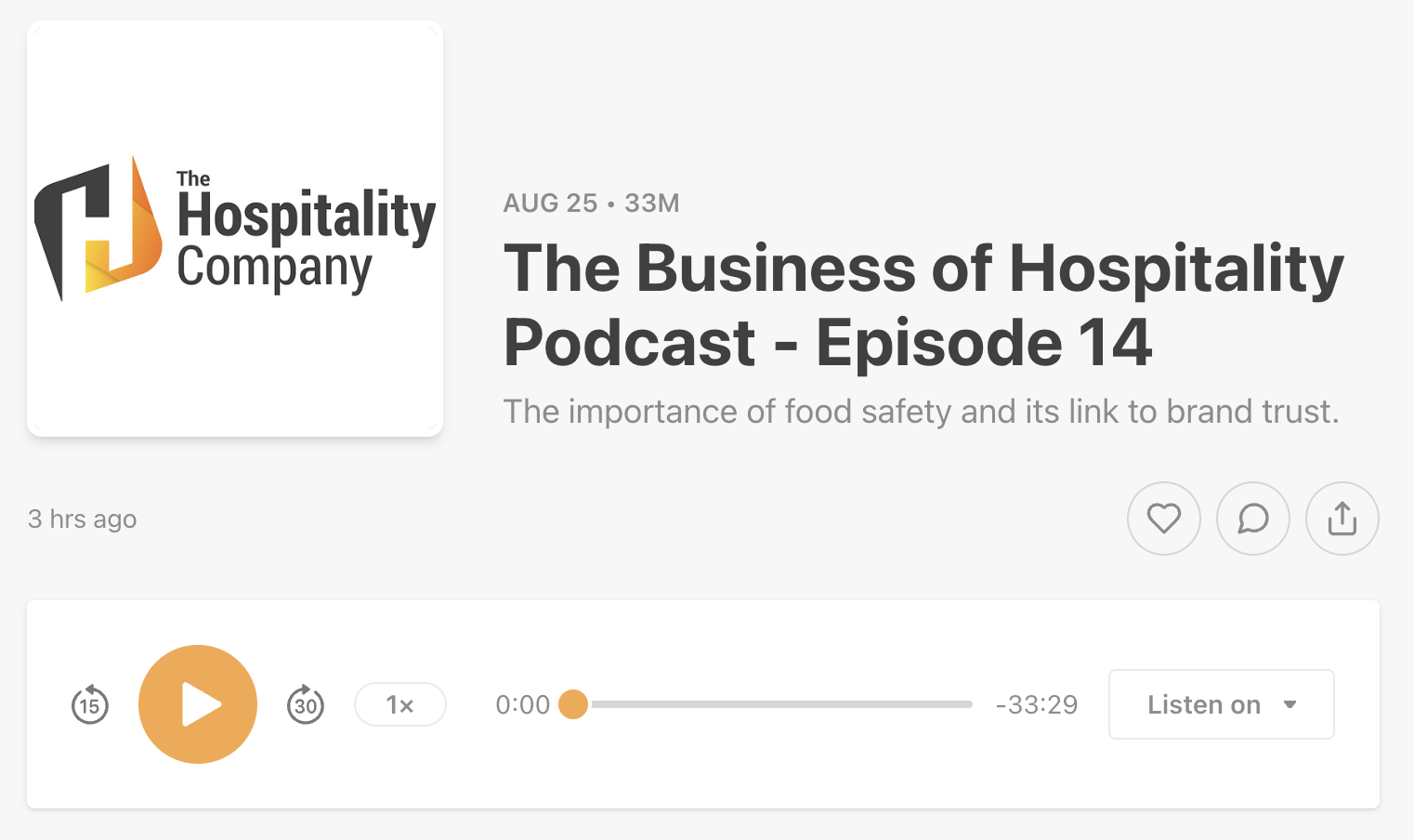 The Business of Hospitality Podcast - Episode 14