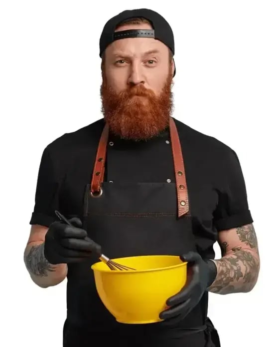 chef with beard and mixing bowl -fixed width-556