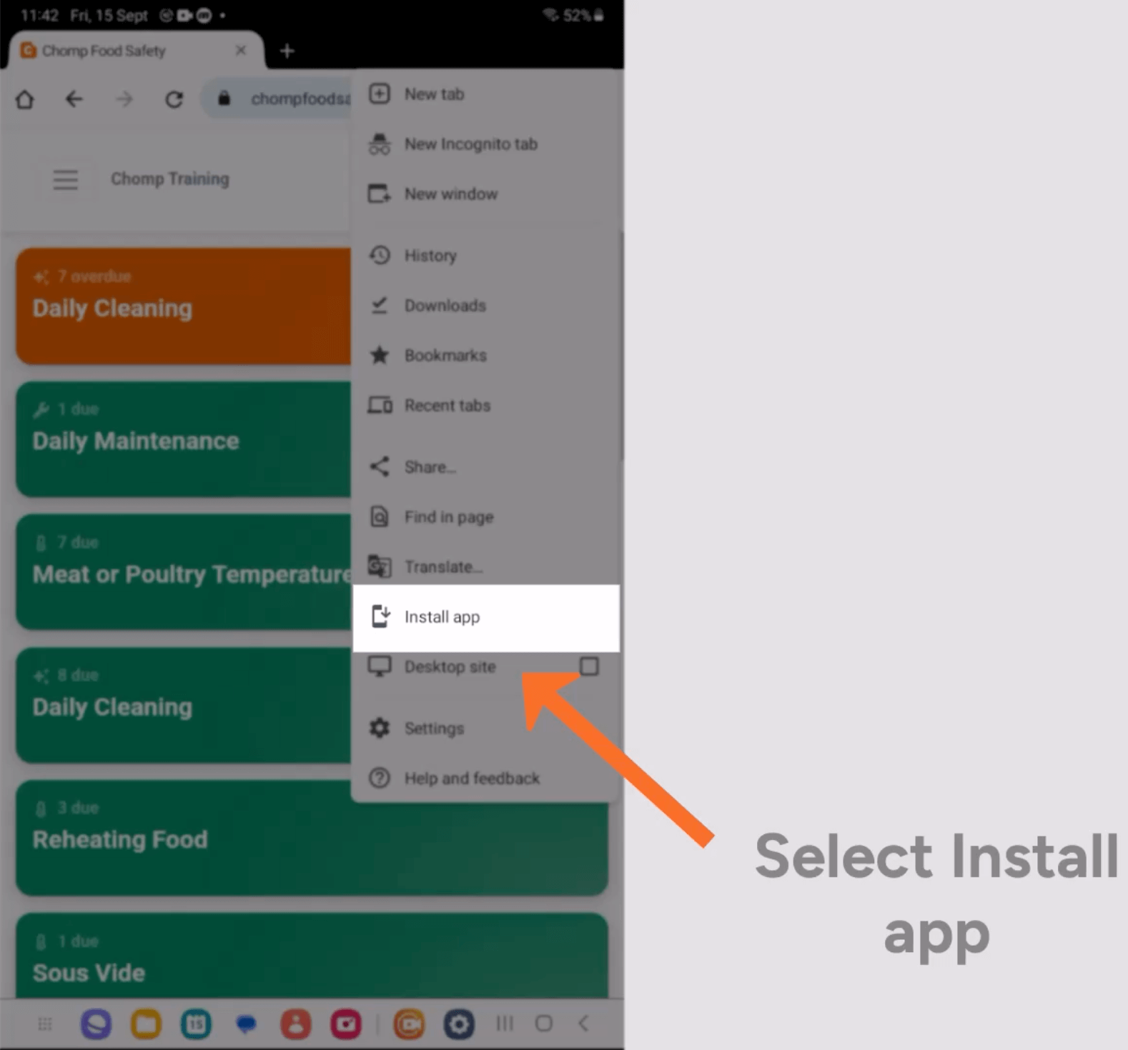 Tutorial on how to install Chomp Chef v4 on Android device