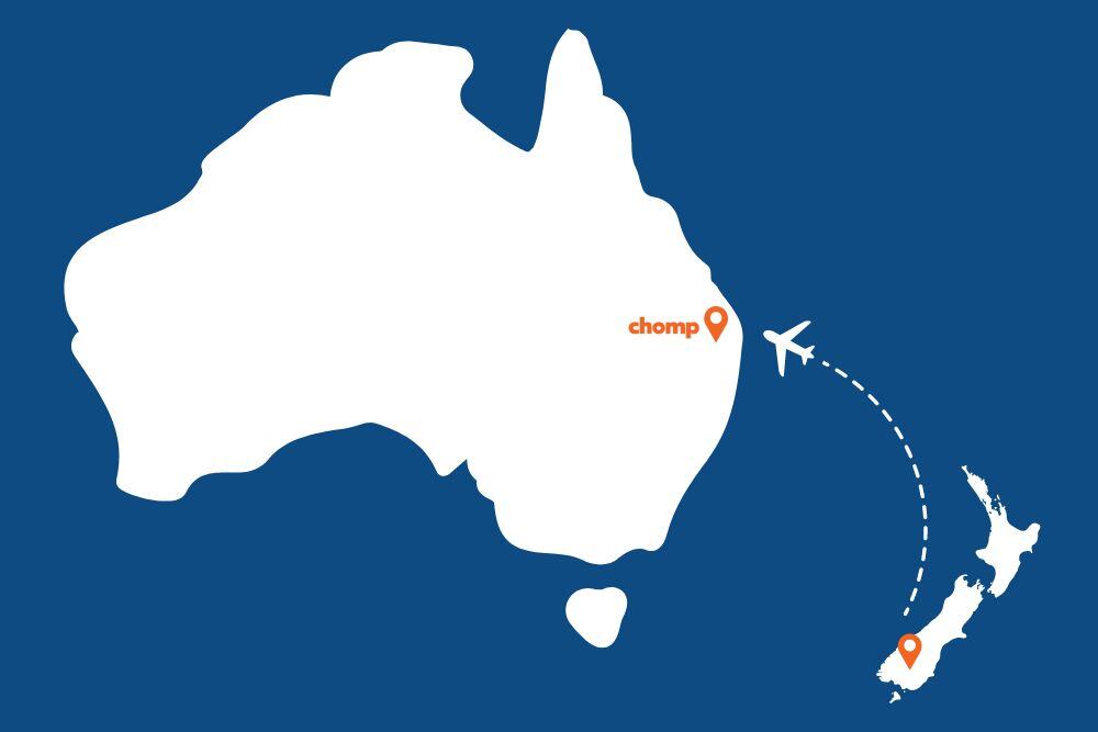 Chomp goes from NZ to Australia