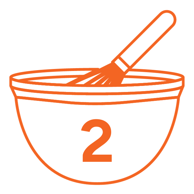 Four step mixing bowl icons 2